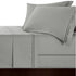 Renee Taylor Strada Egyptian Cotton 1000 Thread Count Sheet Set Silver Charcoal
